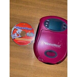 Vintage 2003 Hasbro VIDEO NOW Purple Personal Video Player w/Disc